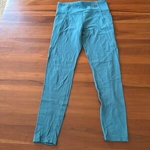 Athleta Girl dark teal leggings. Girls size 14 XL